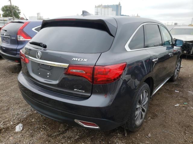 Photo 4 from auction – 2016 ACURA MDX TECHNO with VIN 5FRYD4H43GB025684