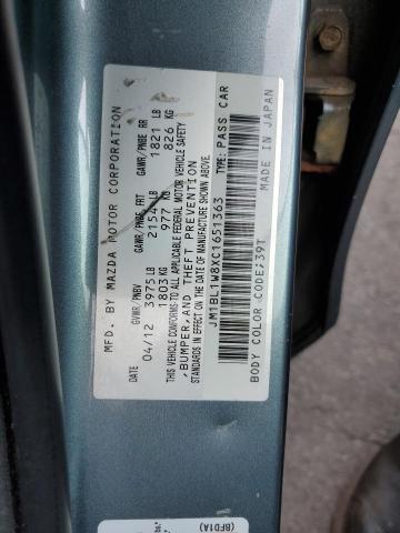 Photo 10 from auction – 2012 MAZDA 3 I with VIN JM1BL1W8XC1651363