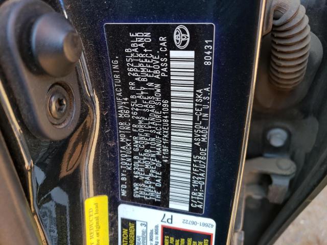 Photo 10 from auction – 2014 TOYOTA CAMRY L with VIN 4T1BF1FKXEU841096