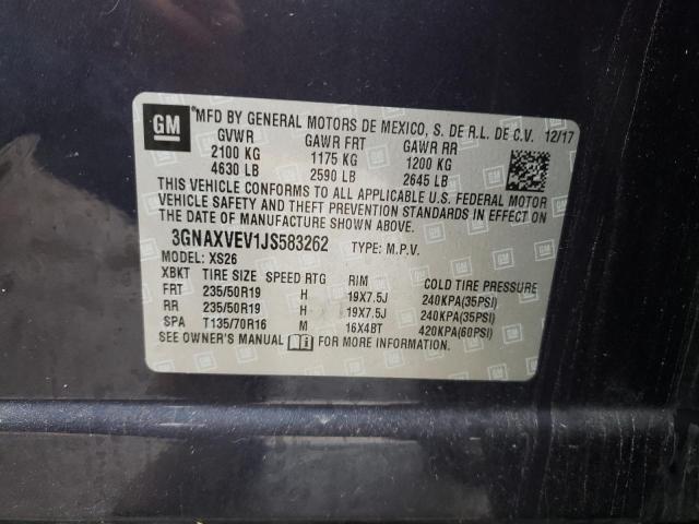 Photo 10 from auction – 2018 CHEVROLET EQUINOX PR with VIN 3GNAXVEV1JS583262