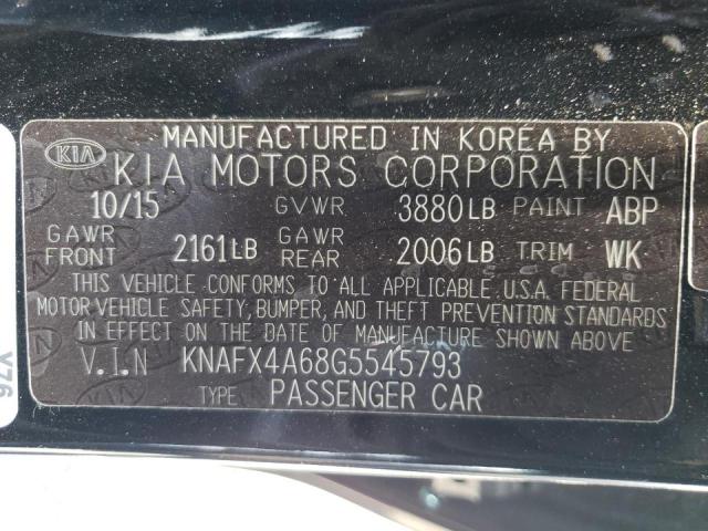 Photo 10 from auction – 2016 KIA FORTE LX with VIN KNAFX4A68G5545793