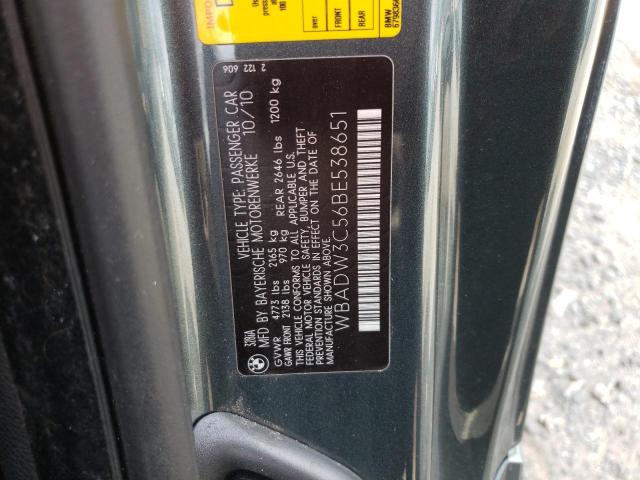 Photo 10 from auction – 2011 BMW 328 I with VIN WBADW3C56BE538651