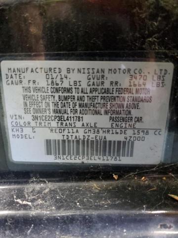 Photo 10 from auction – 2014 NISSAN VERSA NOTE with VIN 3N1CE2CP3EL411781