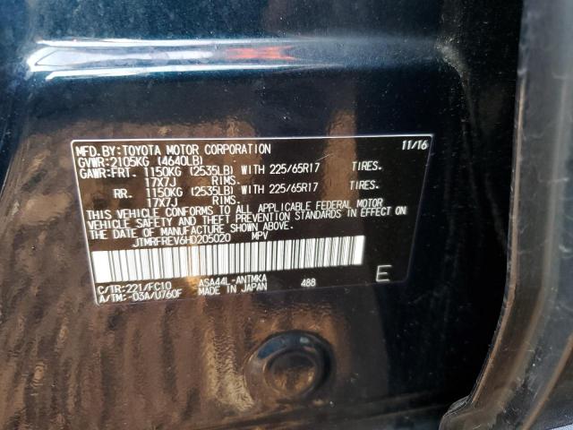 Photo 10 from auction – 2017 TOYOTA RAV4 XLE with VIN JTMRFREV6HD205020