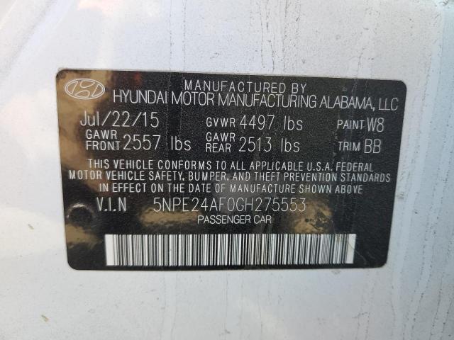 Photo 10 from auction – 2016 HYUNDAI SONATA SE with VIN 5NPE24AF0GH275553