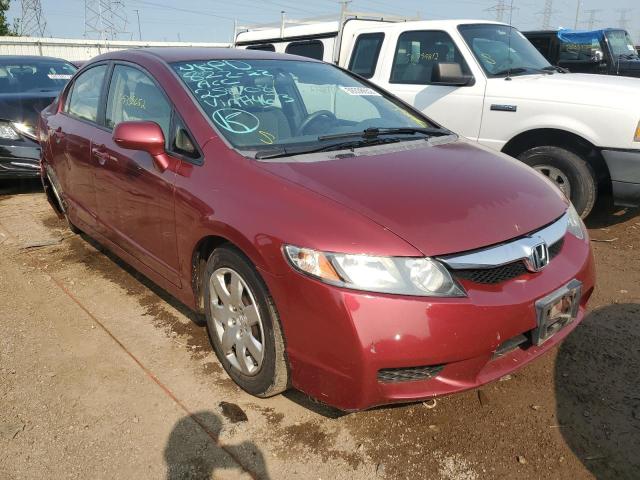 HONDA CIVIC LX 2009 with VIN 19XFA16589E004673 - Photo from auction