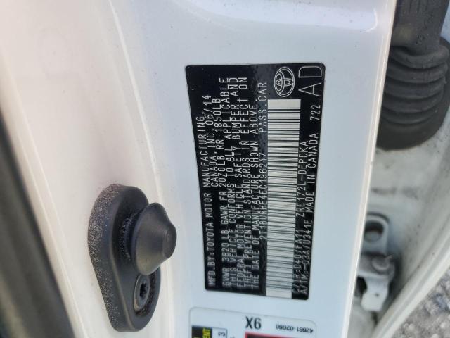 Photo 10 from auction – 2014 TOYOTA COROLLA L with VIN 2T1BURHE4EC196247