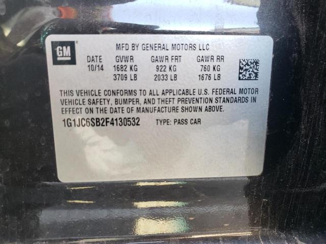 Photo 10 from auction – 2015 CHEVROLET SONIC LT with VIN 1G1JC6SB2F4130532
