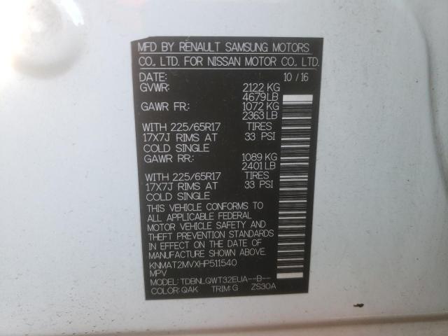 Foto 10 de la subasta – 2017 NISSAN ROGUE S con VIN KNMAT2MVXHP511540