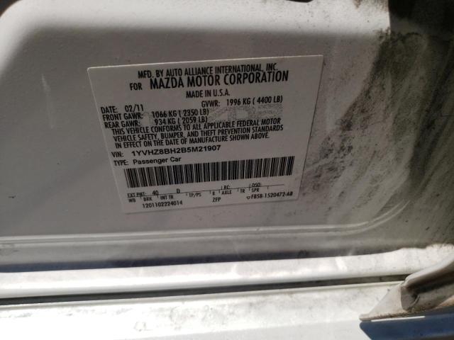 Photo 10 from auction – 2011 MAZDA 6 I with VIN 1YVHZ8BH2B5M21907