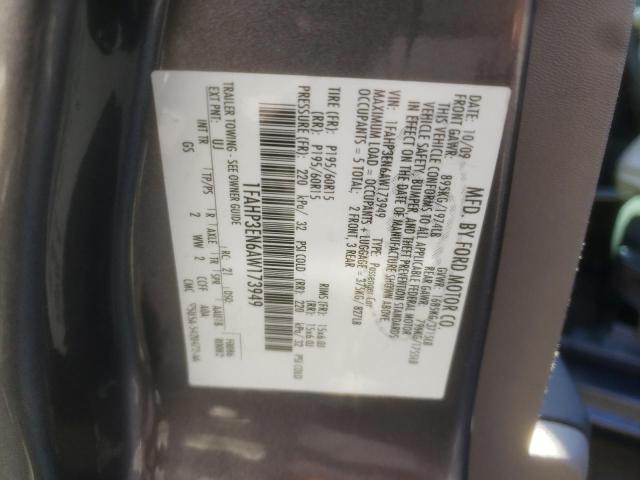 Photo 10 from auction – 2010 FORD FOCUS S with VIN 1FAHP3EN6AW173949