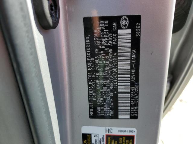Photo 10 from auction – 2009 TOYOTA CAMRY BASE with VIN 4T1BE46K79U818014