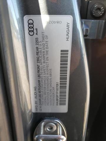 Photo 10 from auction – 2015 AUDI A3 with VIN WAUBFGFF1F1007051