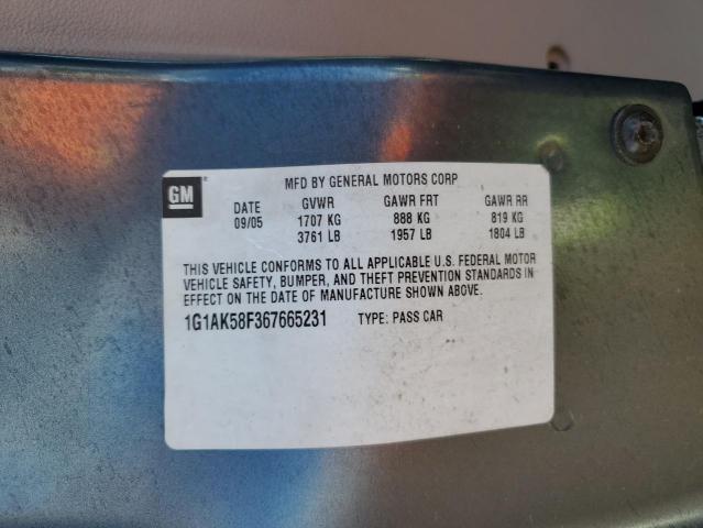 Photo 10 from auction – 2006 CHEVROLET COBALT LS with VIN 1G1AK58F367665231
