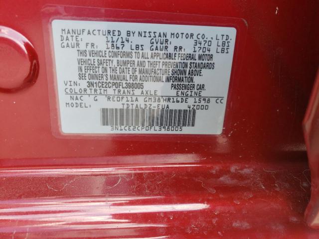 Photo 10 from auction – 2015 NISSAN VERSA NOTE with VIN 3N1CE2CP0FL398005