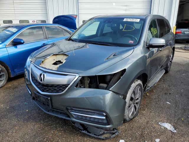 Photo 2 from auction – 2014 ACURA MDX TECHNO with VIN 5FRYD3H40EB017162