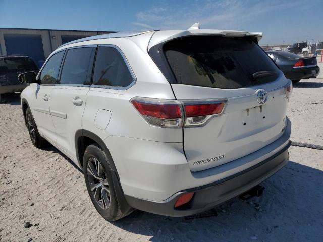 Photo 3 from auction – 2016 TOYOTA HIGHLANDER with VIN 5TDKKRFH9GS139572