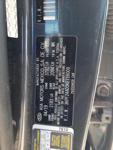 Photo 10 from auction – 2019 KIA FORTE FE with VIN 3KPF24AD5KE116009