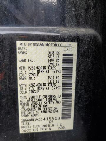 Photo 10 from auction – 2012 NISSAN FRONTIER S with VIN 1N6AD0EVXCC415503