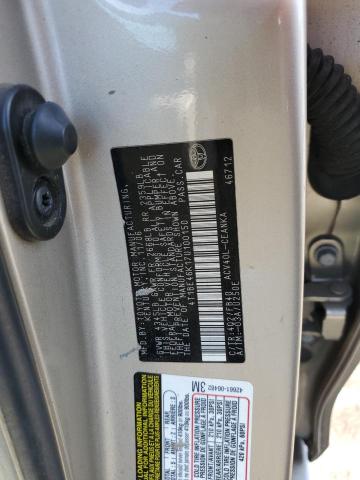 Photo 10 from auction – 2007 TOYOTA CAMRY CE with VIN 4T1BE46K17U100150