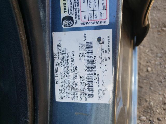 Photo 10 from auction – 2011 FORD FUSION SE with VIN 3FAHP0HA2BR272361