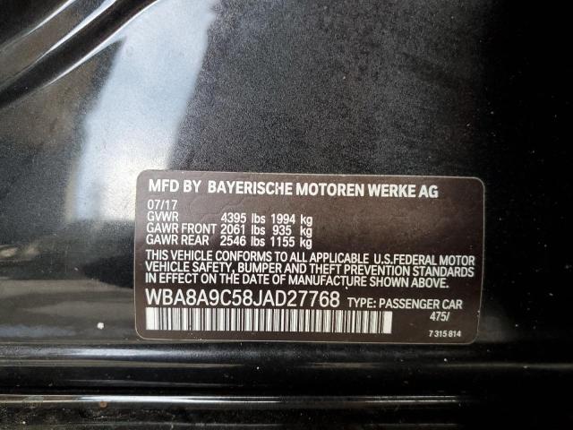Photo 10 from auction – 2018 BMW 320 I with VIN WBA8A9C58JAD27768
