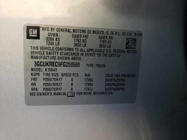 Photo 10 from auction – 2015 CHEVROLET SILVERADO with VIN 3GCUKREC9FG250568