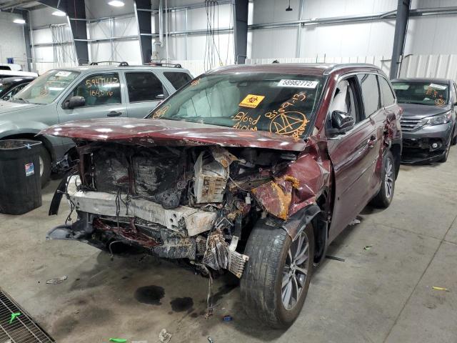 Photo 2 from auction – 2017 TOYOTA HIGHLANDER with VIN 5TDJZRFH8HS359410