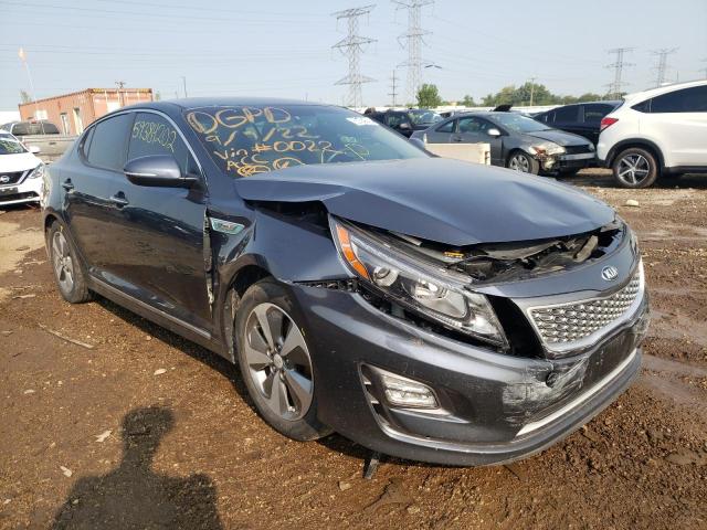 KIA OPTIMA HYB 2015 with VIN KNAGN4ADXF5080022 - Photo from auction