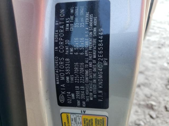 Photo 10 from auction – 2014 KIA SEDONA LX with VIN KNDMG4C72E6584449