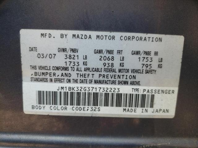 Photo 10 from auction – 2007 MAZDA 3 I with VIN JM1BK32G371732223