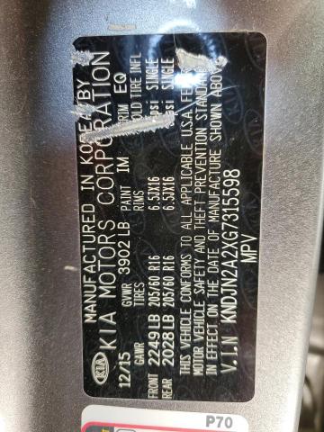 Photo 10 from auction – 2016 KIA SOUL with VIN KNDJN2A2XG7315598
