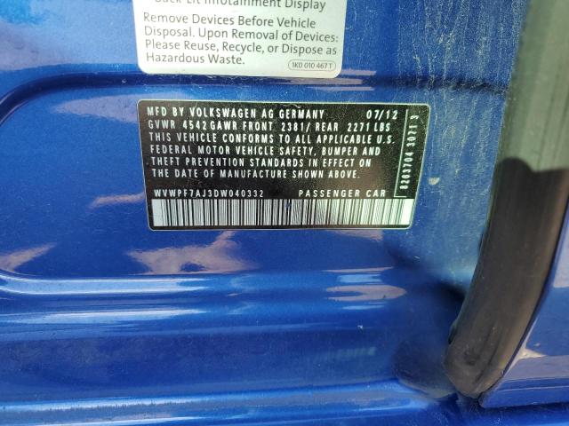 Photo 10 from auction – 2013 VOLKSWAGEN GOLF R with VIN WVWPF7AJ3DW040332
