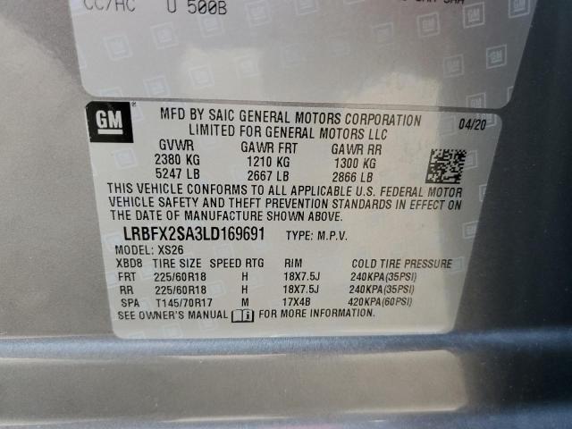 Photo 10 from auction – 2020 BUICK ENVISION E with VIN LRBFX2SA3LD169691