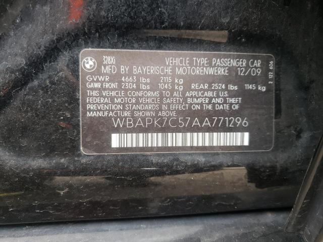 Photo 10 from auction – 2010 BMW 328 XI with VIN WBAPK7C57AA771296