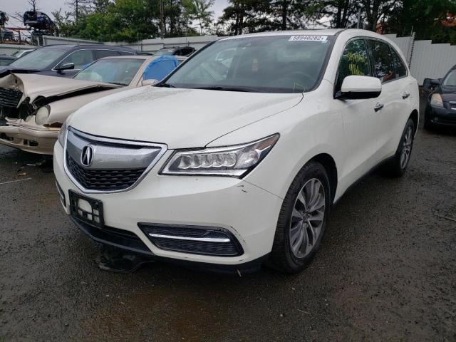 Photo 2 from auction – 2016 ACURA MDX TECHNO with VIN 5FRYD4H42GB054979