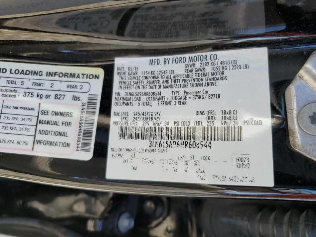Photo 10 from auction – 2017 LINCOLN MKZ PREMIE with VIN 3LN6L5A96HR608544