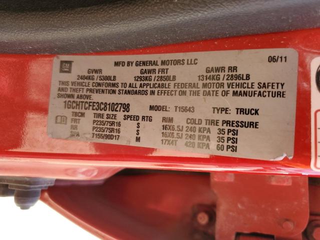 Photo 10 from auction – 2012 CHEVROLET COLORADO L with VIN 1GCHTCFE3C8102798
