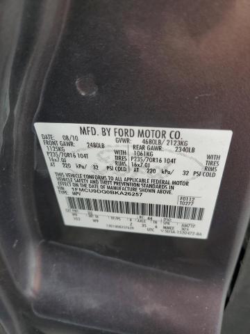 Photo 10 from auction – 2011 FORD ESCAPE XLT with VIN 1FMCU9DG0BKA26257