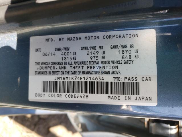 Photo 10 from auction – 2014 MAZDA 3 SPORT with VIN JM1BM1K74E1214634