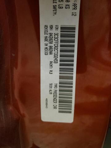 Photo 10 from auction – 2012 FIAT 500 LOUNGE with VIN 3C3CFFCR2CT332459