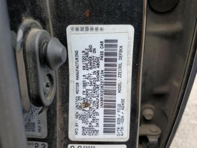 Photo 10 from auction – 2008 TOYOTA COROLLA CE with VIN 1NXBR30E08Z977134