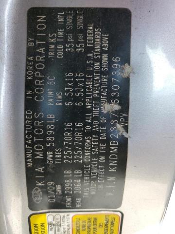 Photo 10 from auction – 2009 KIA SEDONA with VIN KNDMB233796307396