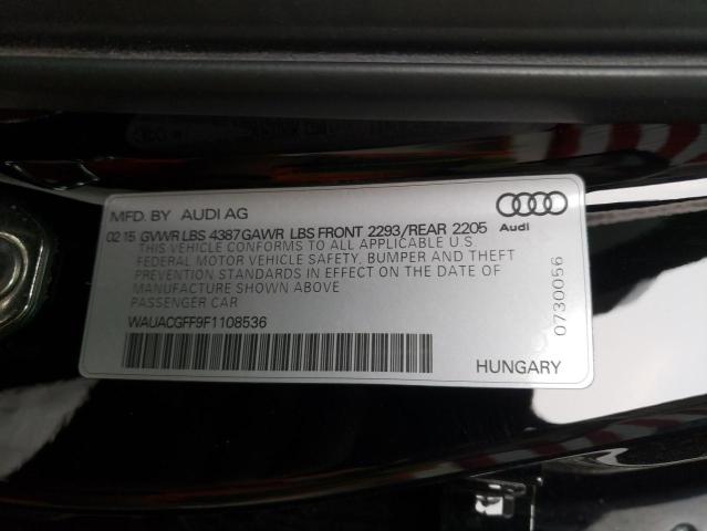 Photo 10 from auction – 2015 AUDI A3 PREMIUM with VIN WAUACGFF9F1108536