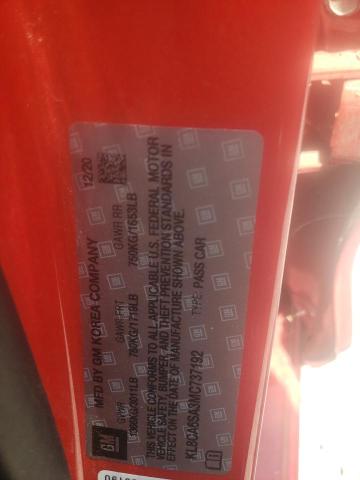 Foto 10 de la subasta – 2021 CHEVROLET SPARK LS con VIN KL8CA6SA3MC737192
