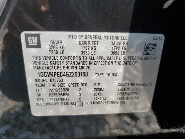 Photo 10 from auction – 2016 CHEVROLET SILVERADO with VIN 1GCVKPEC4GZ260158