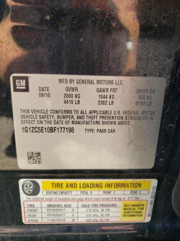 Photo 10 from auction – 2011 CHEVROLET MALIBU 1LT with VIN 1G1ZC5E10BF177198