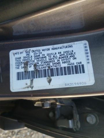 Photo 10 from auction – 2003 PONTIAC VIBE with VIN 5Y2SL64873Z474272