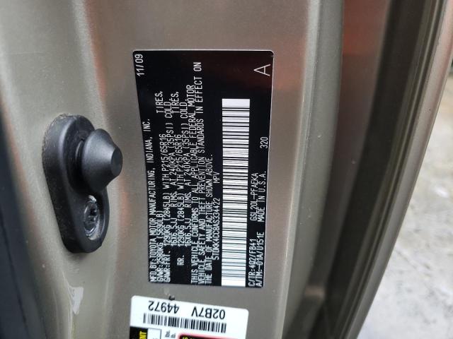 Photo 10 from auction – 2010 TOYOTA SIENNA CE with VIN 5TDKK4CC8AS334422