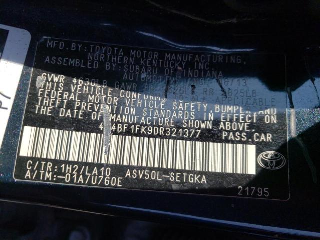 Photo 10 from auction – 2013 TOYOTA CAMRY L with VIN 4T4BF1FK9DR321377